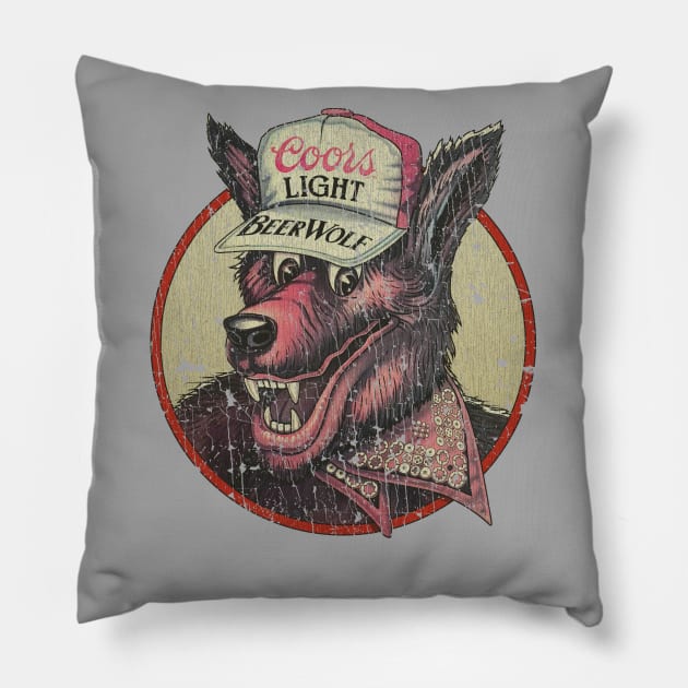 BeerWolf 1983 Pillow by JCD666