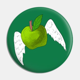 Angel Apple Green Pin