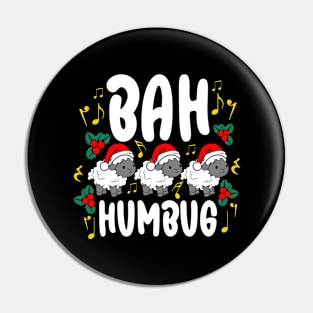 Bah Humbug Christmas Pin