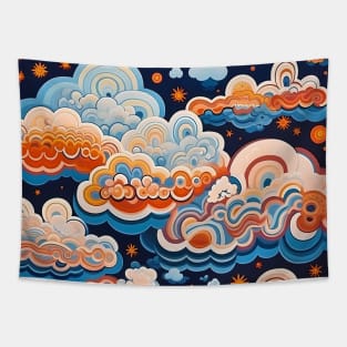 Funny Clouds Tapestry