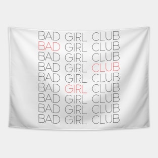 Bad Girl Club - Typographic Design Tapestry