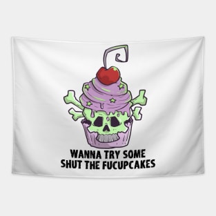 Pastel Goth Cupcake Meme Kawaii Gothic Sarcastic Eboy Egirl Tapestry