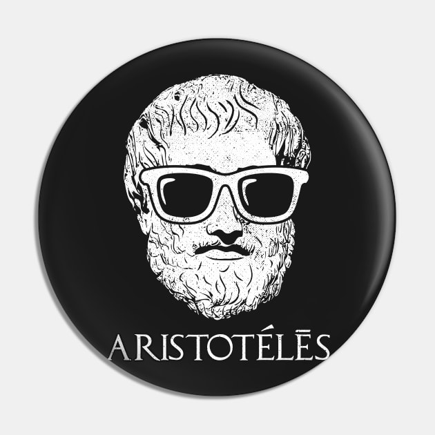 Father Of Political Science Aristotle Philosopher Tshirt Pin by zeno27