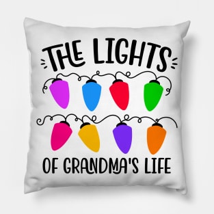 The Lights Of Grandmas Life Christmas Lights Pillow