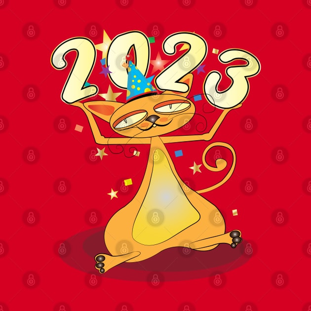 Happy New Year Cats 2023 by ArticArtac