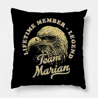 Marian Name - Lifetime Member Legend - Eagle Pillow