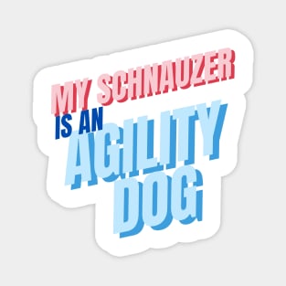 My schnauzer is an agility dog Magnet