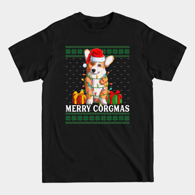 Discover Ugly Christmas Corgi Merry Corgmas - Corgi - T-Shirt