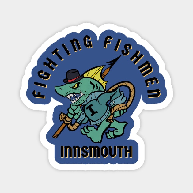 Innsmouth Fighting Fishmen Magnet by TheLenRoman