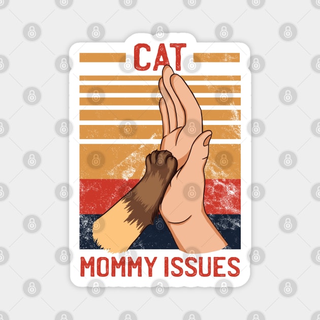 cat mommy Magnet by DopamIneArt