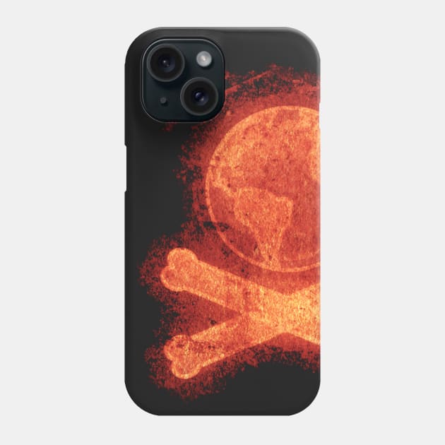 Earth & Cross Bones Phone Case by NotMyEarth