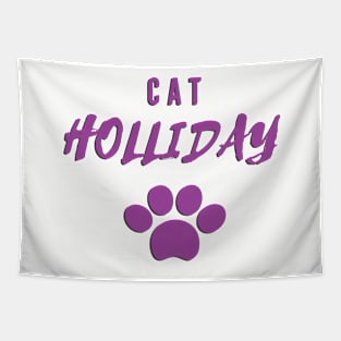 Copy of Cat holiday gift t shirt design Tapestry