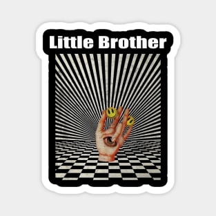 Illuminati Hand Of Little Brother Magnet