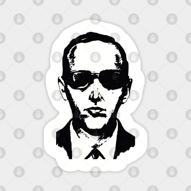 DB Cooper Sketch - Criminal, Plane Hijacking, Unsolved, Outlaw Magnet by SpaceDogLaika