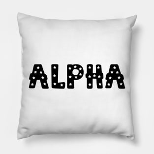 Alpha Star Letters Pillow