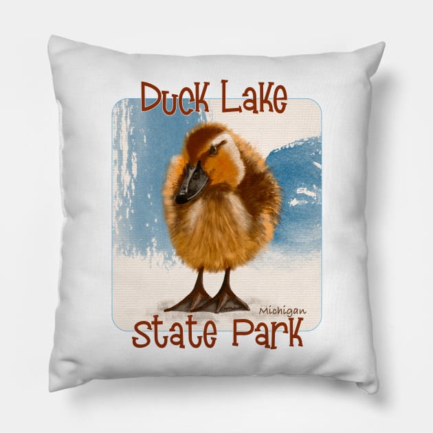 Duck Lake State Park, Michigan Pillow by MMcBuck