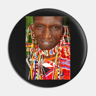 Maasai or Masai Woman, East Africa Pin