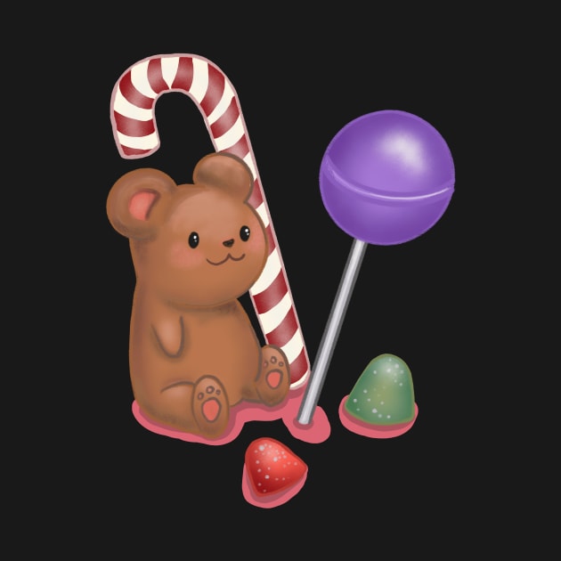 Cute Candy Bear by rachelleybell