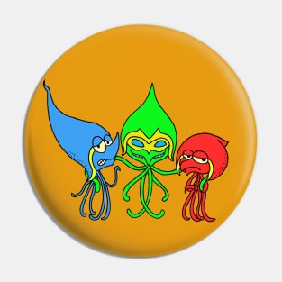 Squid Trio Pin