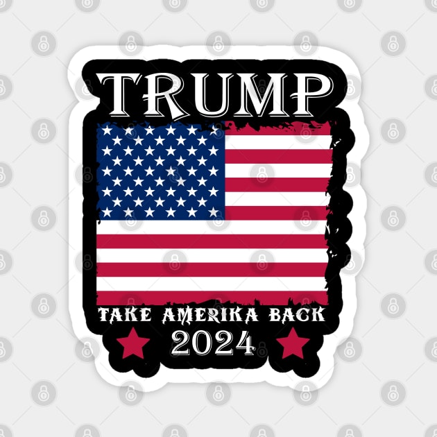 Trump 2024 Take America Back Magnet by lmohib