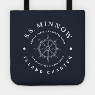 S.S. Minnow Island Charter -  modern vintage logo Tote