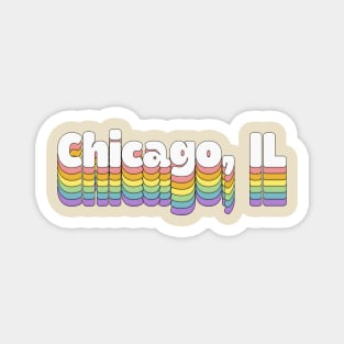 Chicago // Retro Typography Design Magnet