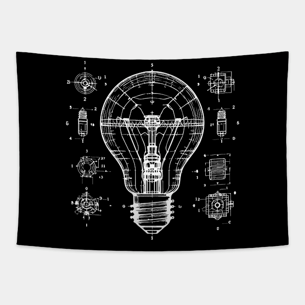 bulb design Tapestry by lkn