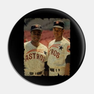 Joe Morgan and Sonny Jackson in Houston Astros Pin