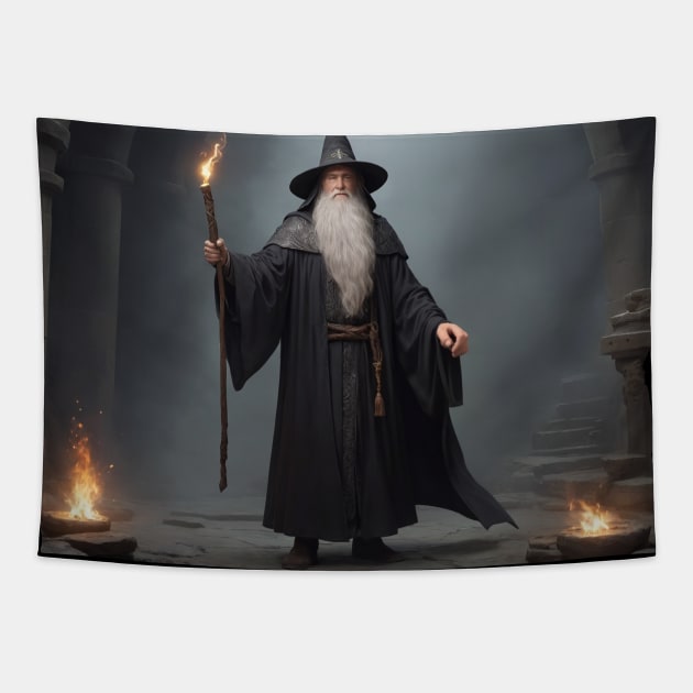 Wizard Tapestry by JacCal Brothers