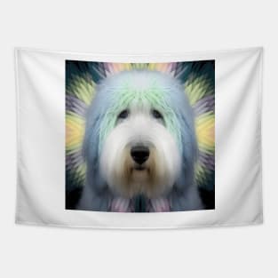 Fractal Design of An Old English Sheepdog Tapestry