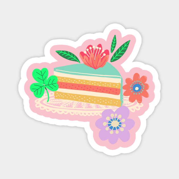 Piece of Cake Magnet by Rebelform