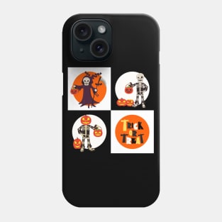 Skeleton Squad on Trick or Treating Patrol Phone Case