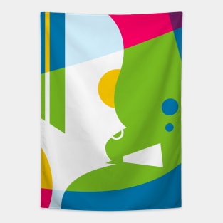 Smoking Abstract Illustration Tapestry