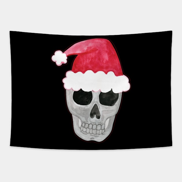 Halloween Christmas skull Tapestry by holidaystore