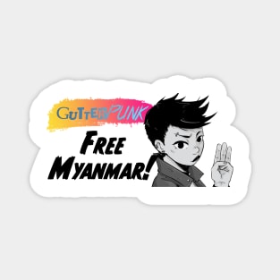 Gutterpunk: Free Myanmar! Magnet