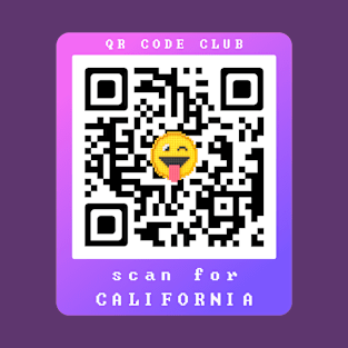 Scan for California, Qr Code Funny Memes -19 T-Shirt