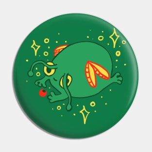Cranberry fairy frog Pin