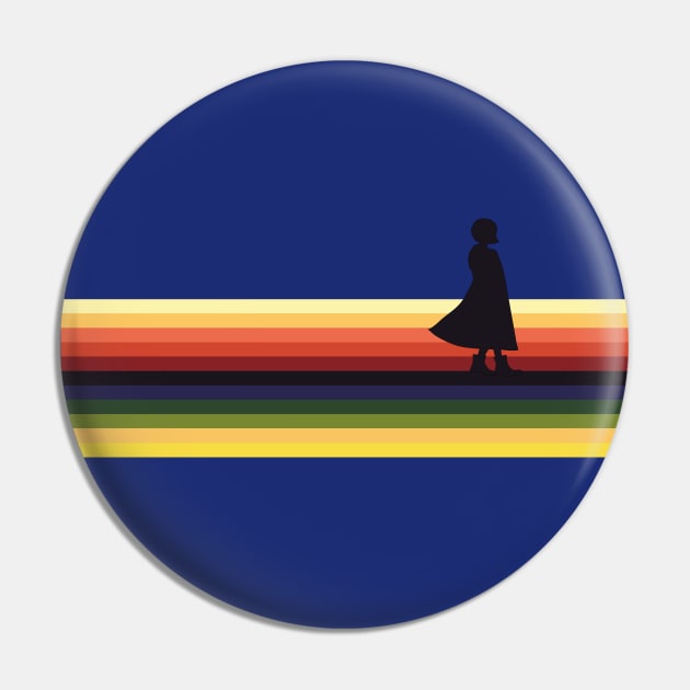 Stripes and silhouette Pin by helengarvey