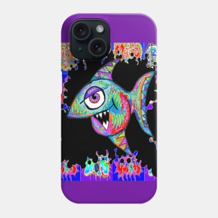 fishing,fish shark Phone Case