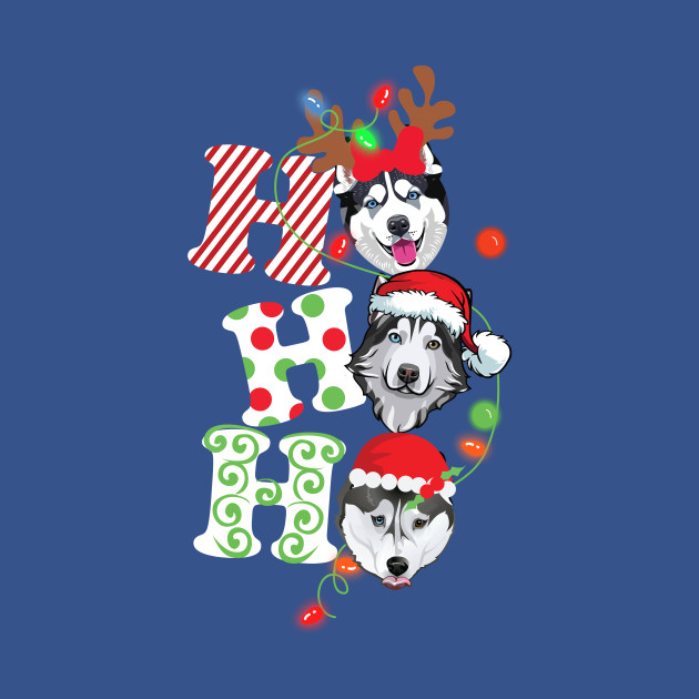 Disover Ho Ho Ho Husky - Husky - T-Shirt