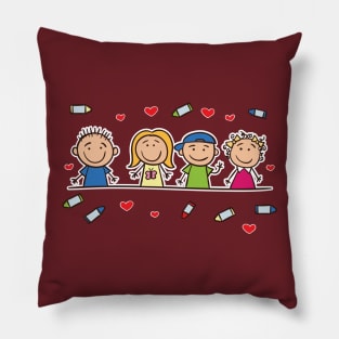 Children School Pre-k Preschool Cild Kinder Kids Kindergarten Pillow