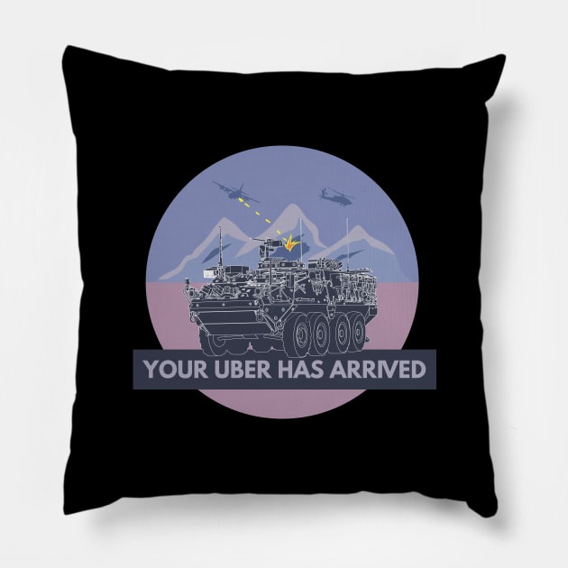 Stryker Infantry Carrier Vehicle Pillow by NorseTech