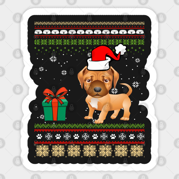 boxer dog christmas sweater