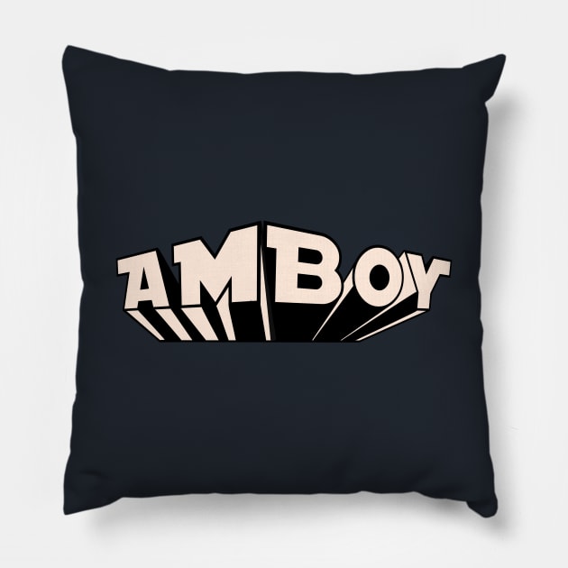 AMBOY MADE IN THE PHILIPPINES ORIGINAL BW Pillow by Aydapadi Studio