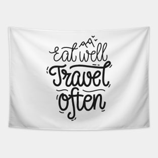 Eat Well Travel Often Tapestry