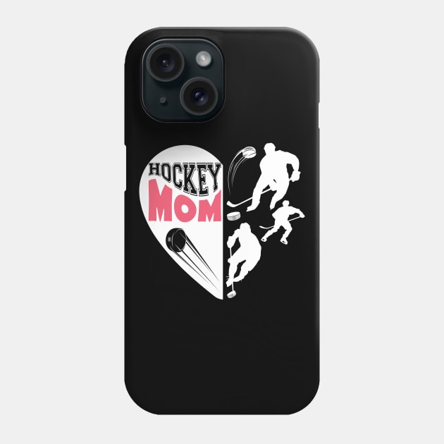 Womens Mens Love Playing Hockey Gift for hockey mom dad best hockey player Phone Case by BoogieCreates