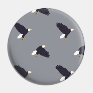 Bald Eagle (Navy & Pewter) Pin