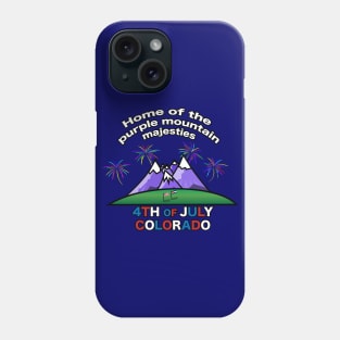 4th of July Colorado Back Printed Phone Case