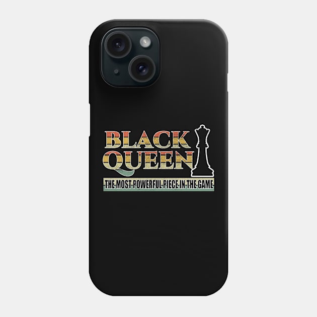 Black Queen Black Freedom Black History Chess Phone Case by CrissWild