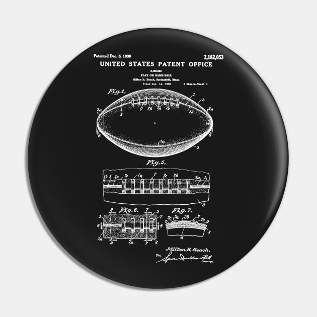 American Football Patent Pin by Woah_Jonny